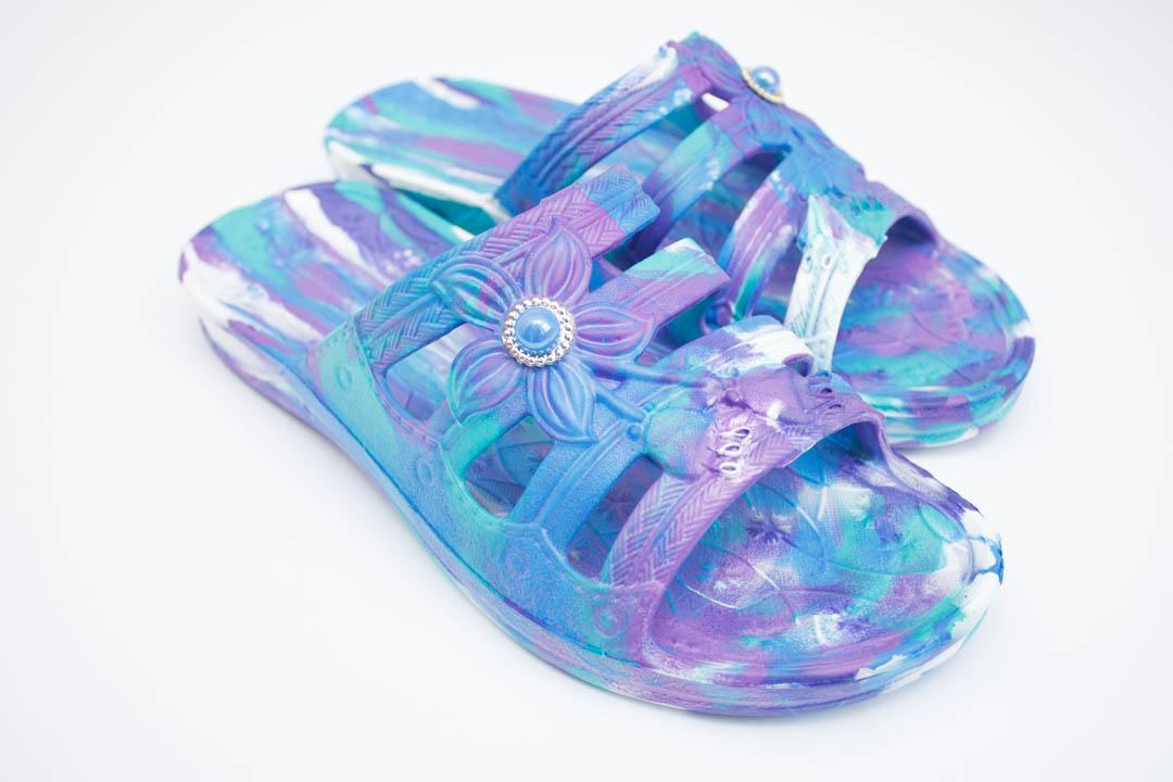 ЖЕНСКИЕ ШЛЕПКИ (КОД: ПЖ-30 ДЕКОР МИКС 2 )